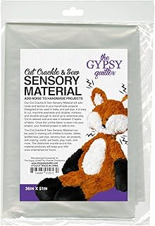 Gypsy Quilter Cut Crackle and Sew Sensory Material Craft, Clear