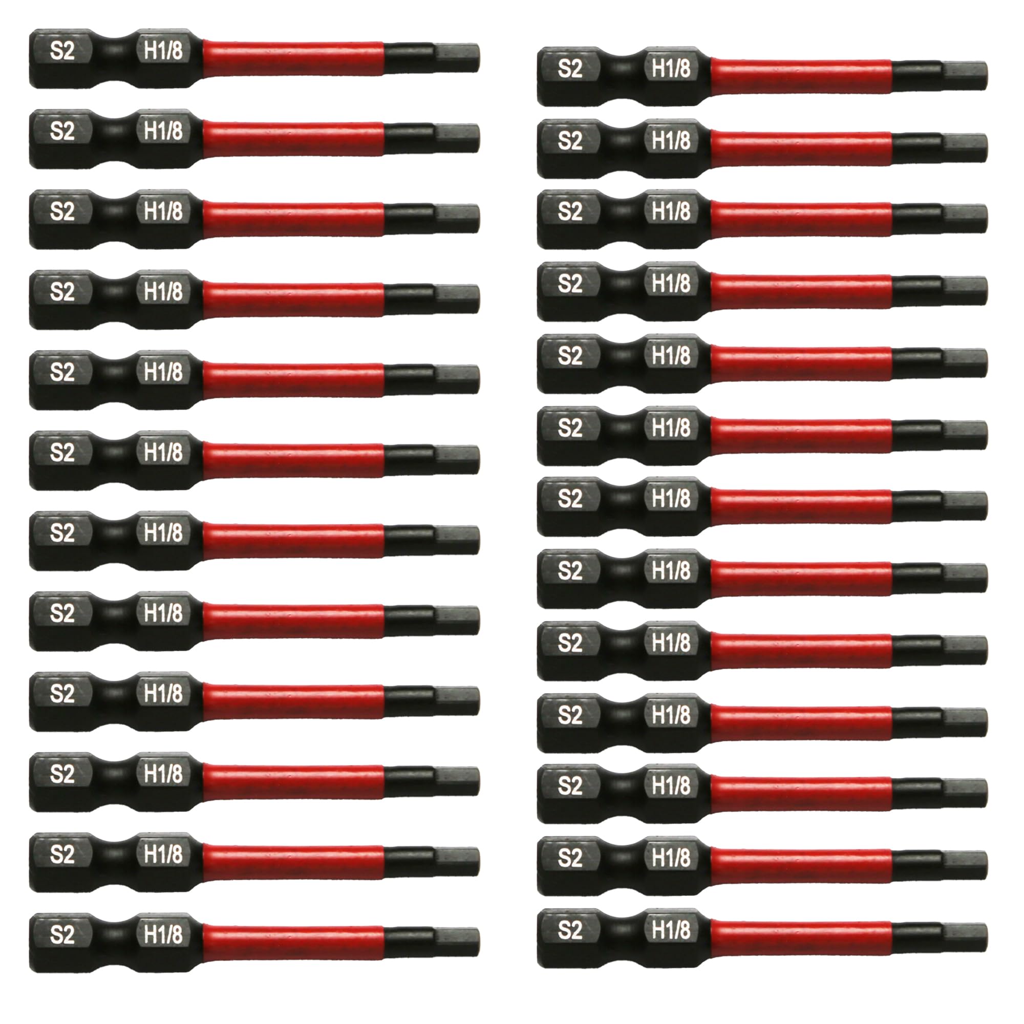 Embouts de tournevis à percussion H1/8 usinés CNC haute précision en acier S2