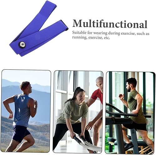 Miniatura 9 de Cinturón de frecuencia cardíaca transpirable, correa de fijación en el pecho, material antidesgaste, ajustable para el pecho para trotar, correr,