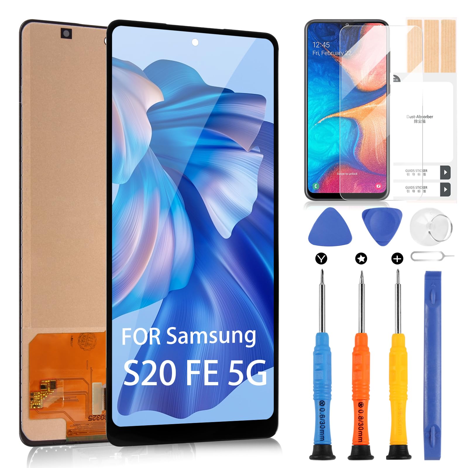 Tela LCD para Samsung Galaxy S20 FE 5G de substituição para