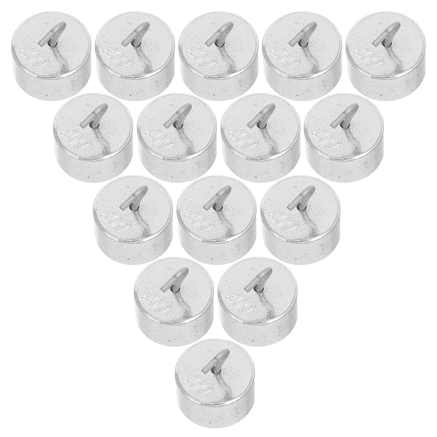20pcs Hooked Calibration Weight Set for Labs Accurate Units for Scale Calibration Science Experiments Physics Teaching and Educational Use