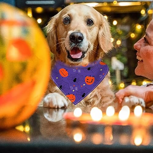 Miniatura 3 de Bandanas para perros de plantas para niños y niñas, 2 unidades, de alta calidad, duraderas, cuadradas, para Halloween, disfraces de perro, bandanas