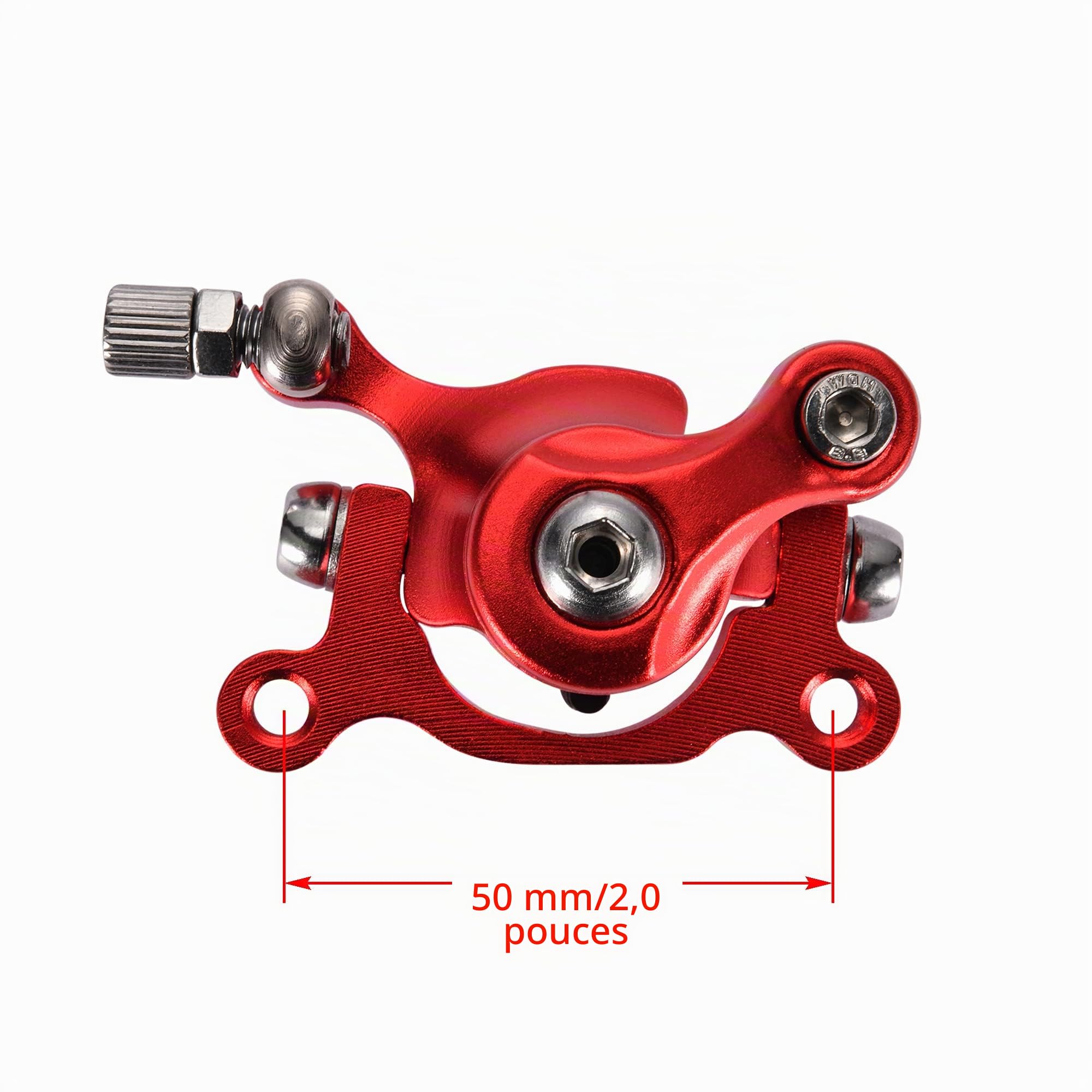 WOOSTAR Etrier de Frein avec 120mm Disque de Frein à Disque Remplacement pour MBX10 MBX11 47cc 49cc E-Bike VTT Sport Vélo Pocket Bike Go Kart Cyclomoteur Scooter