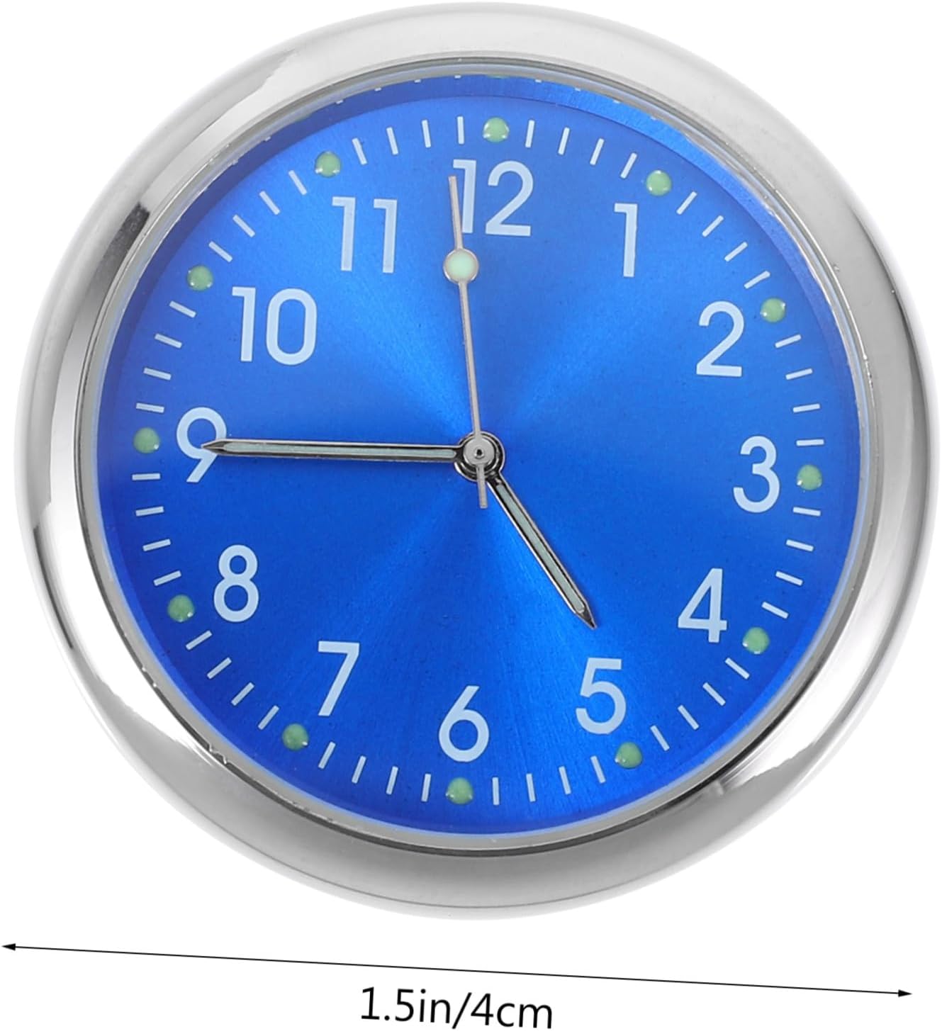 Garneck Mini Car Clock for Dashboard 1.5‘’ Small Stick On Car Clock Tiny Auto Vent Clocks Adhesive Vehicle Dashboard Clocks for Truck SUV Car