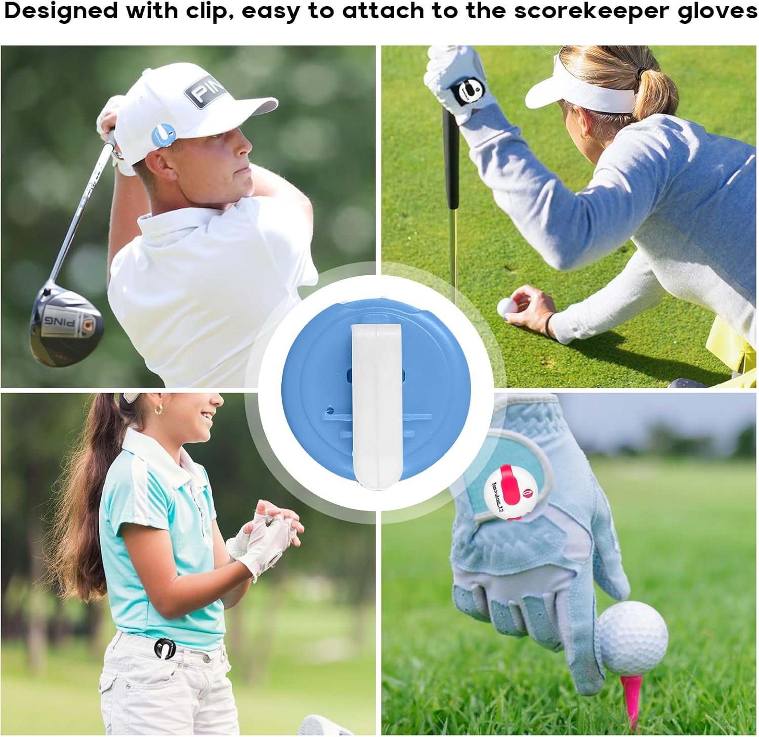 Golf Stroke Counter 1.2 Inch with Touch Reset