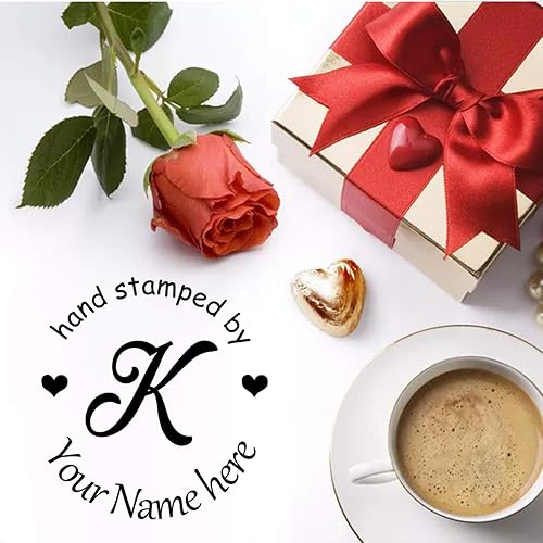 Miniatura 7 de Sellos personalizados personalizados  Sello hecho a mano redondo 1-58 pulgadas de diámetro