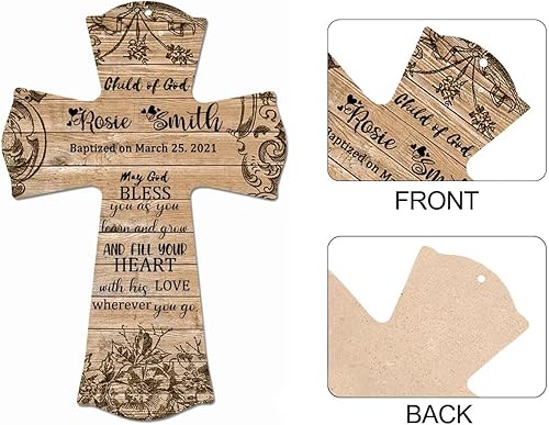 Miniatura 5 de CALUOHO Crucifijo de pared rústico pintado a mano Talavera grande de cerámica estilo español, crucifijo mexicano para el hogar, granja, cocina, sala