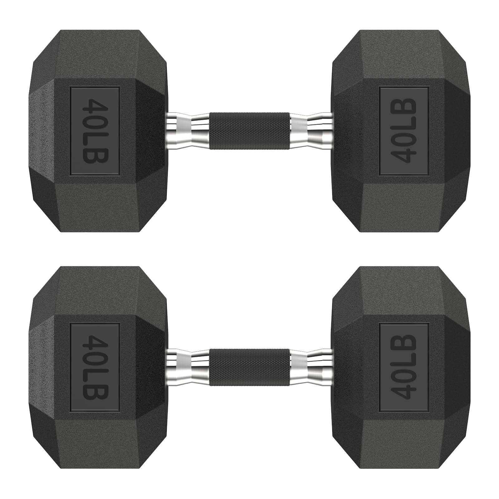 HANDBODE Hex Dumbbell Set 40 lb Pair