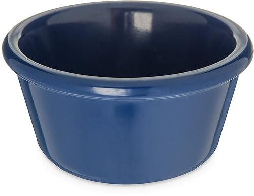 Carlisle FoodService Products S28060 - Ramequín suave de melamina, 3 onzas, azul cobalto