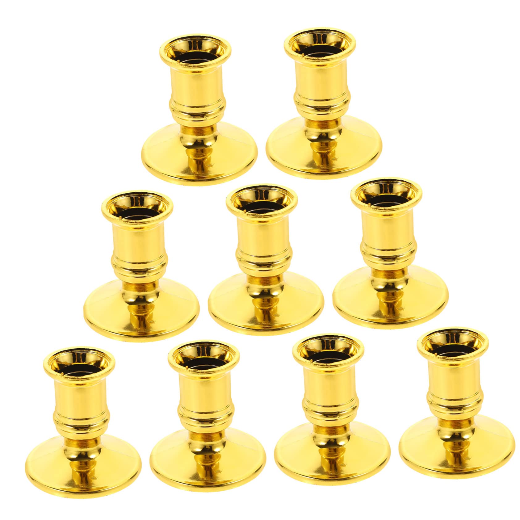 Hoement 20pcs Electronic Candle Base Candles Ceremony Holder Gold Taper Candle Holder Candle Holders for Candlesticks Modern Candle Holder Candle Holder Centerpiece Plastic Tea Candle Led