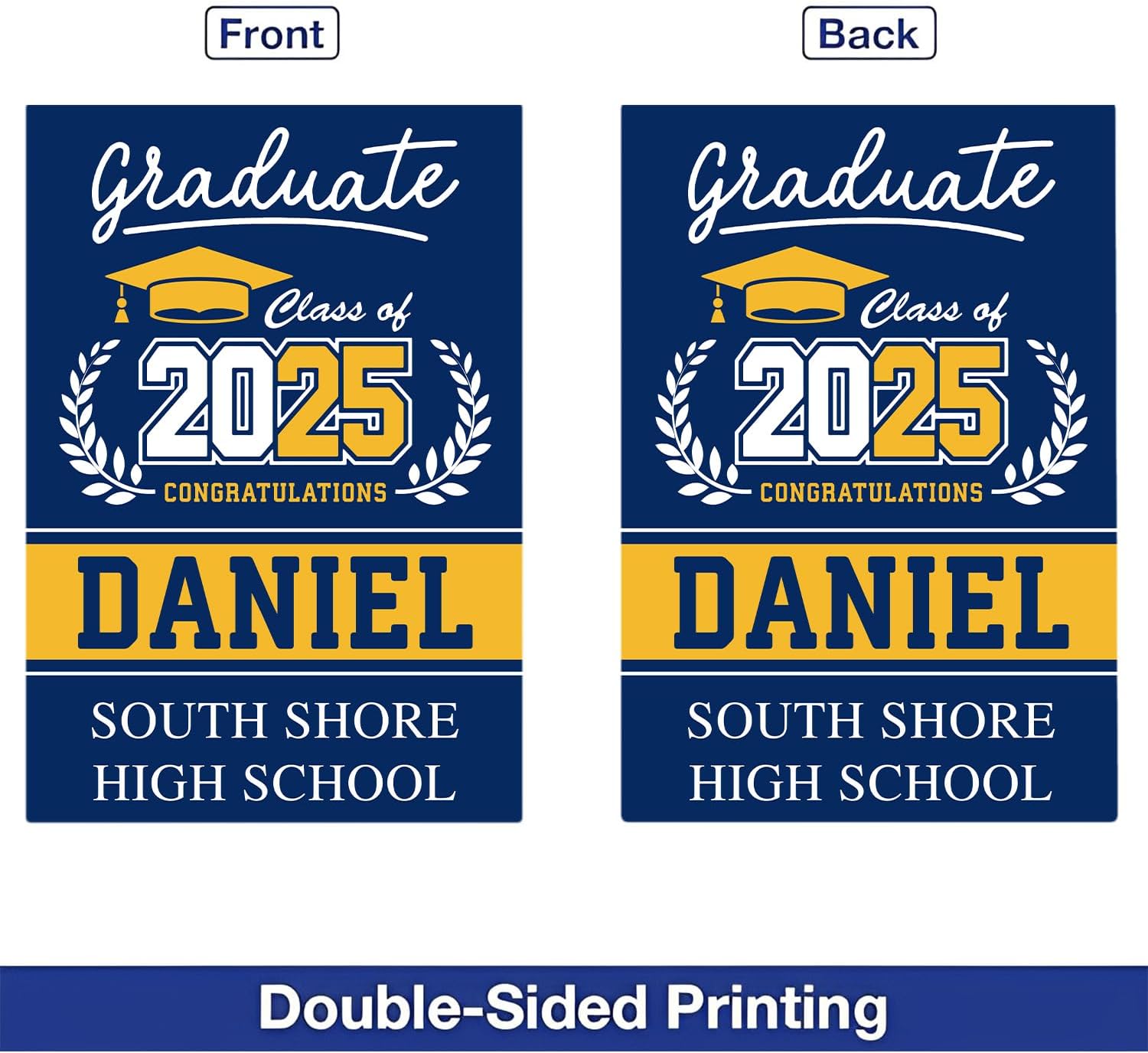 Personalized Graduation Flag 2025, Class Of 2025 Garden Flag, Graduate Banner, Senior, College Grad Flag, High School Graduation 2025