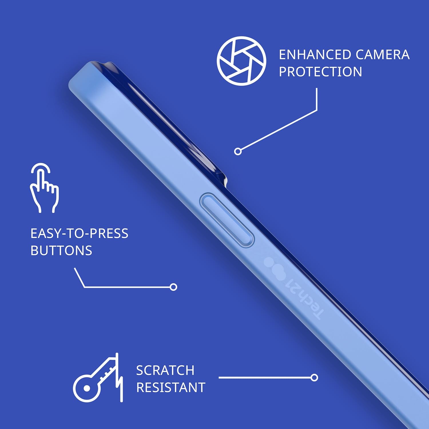 Tech21 Unisex Adult iPhone 14 Pro Max Case - Butterfly Blues, One Size, Standard