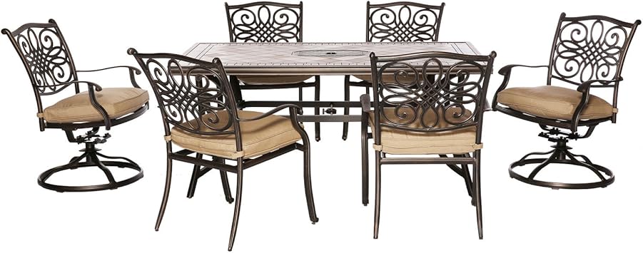 Hanover Monaco 7 Piece Patio Dining Set