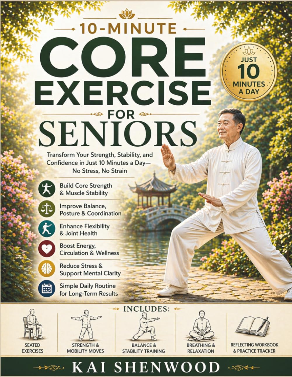 10-Minutes Core Exercise For Seniors: Transform Your Strength, Stability, and Confidence in Just 10 Minutes a Day No Stress, No Strain
