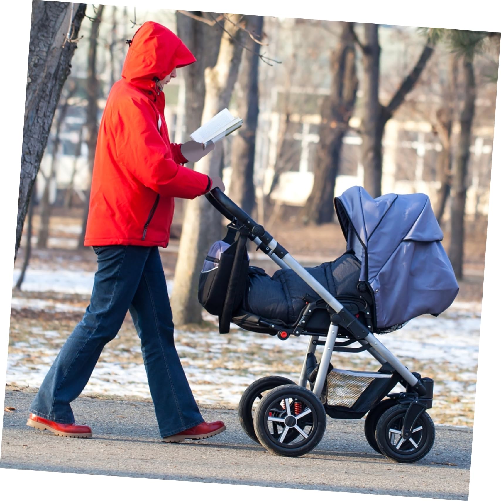 LIFKOME 2pares Guantes Calentadores De Manos Para Cochecito Impermeables y Aislantes Protege Tus Manos Del Frío Invierno Accesorios De Cochecito Para Paseos Al Aire
