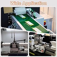 Vista 6 de uxcell 4 perillas ajustables M8 x 0.630 in, rosca macho, botón de trinquete de liberación rápida, perno giratorio para maquinaria de torno