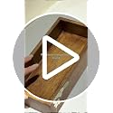 Image of Aurum Crafts Bella Handpainted Wooden Tissue Box Holder | Decorative Napkin Dispenser for Tabletop | Tissue Box for Home Living Room Office Decor