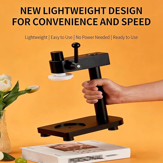 Manual Can Sealer Machine, Adjustable Height Portable Canning Machine, Beverage Can Sealer with Silicone Press Head, Removable and Easy to Clean, Home and Commercial Use