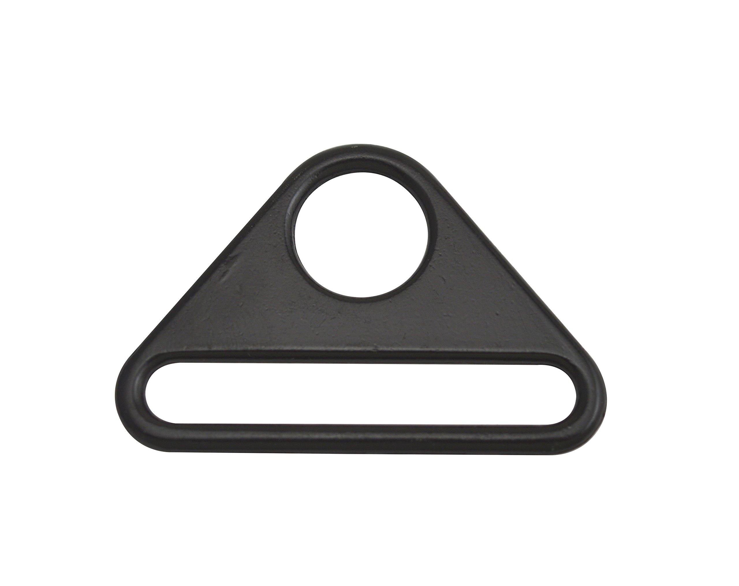 WuuycokyZinc Alloy Black Triangle Buckle Triangle Adjuster Ring Size Optional