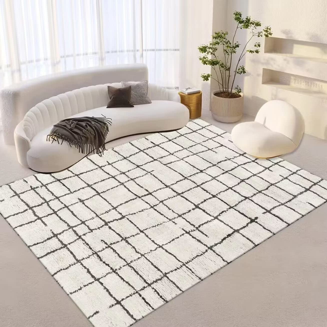 Amazon｜カーペット ラグ ラグマット 160*230cm 北欧 幾何学模様 絨毯  