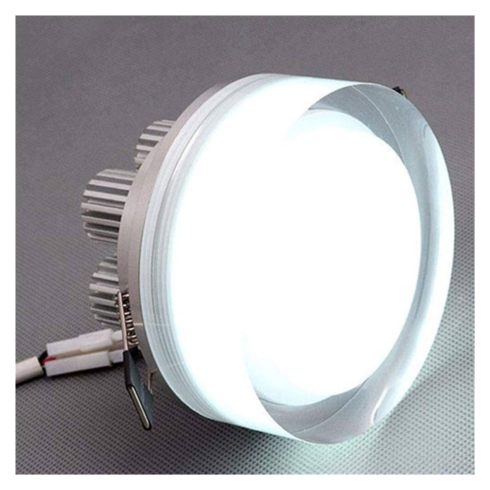 KHUKHU LED Recessed Light Acrylic Downlight for Ceiling, Energy Efficient Long Life Ceiling Light LED Recessed Light for Kitchen,Living Room,Hallway(B,5W 6000K)