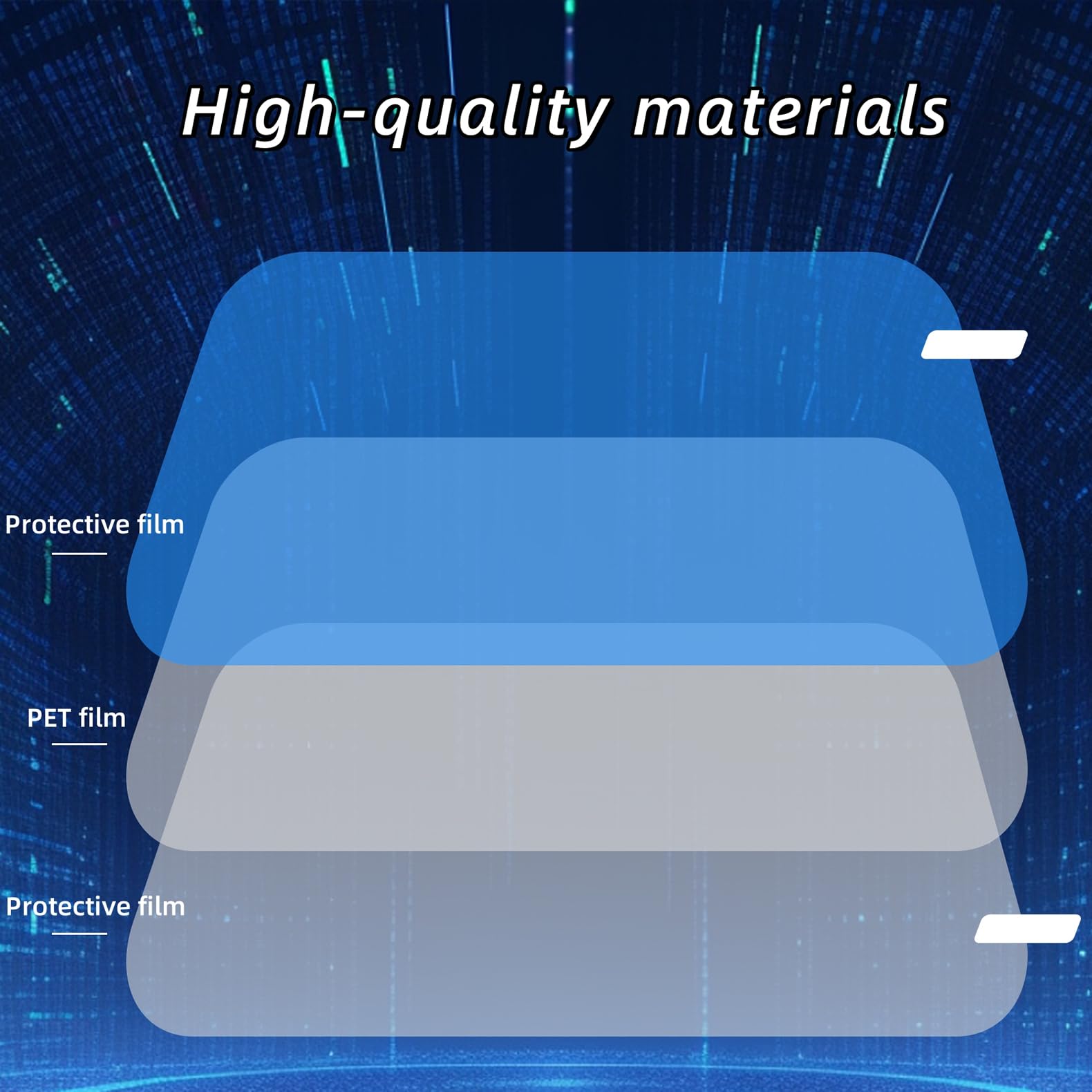 Film anti-buée pour rétroviseur, film hydrophobe transparent de protection pour rétroviseur latéral de voiture, pour camion, remorque, voiture, 2 pièces (200 * 175mm)