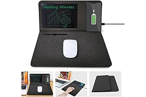 Qi Wireless Fast Charging Mouse Pad with LCD Writing Panel