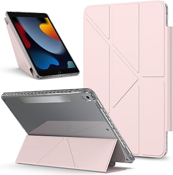 Military-grade shockproof tablet case Compatible With iPad Air 3 10.5 Inch 2019 Case Detachable Magnetic Cover Slim Protective Case,Multi-Angle Viewing Clear Transparent Back Shell Stand Shockproof Ta