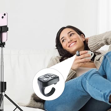 Remote Control Page Turner Ring - Presentation Clicker, Camera Shutter Remote Button, Wireless Media Controller | Hands Free Scrolling Tool For Reading Recording Photos Videos Presentations