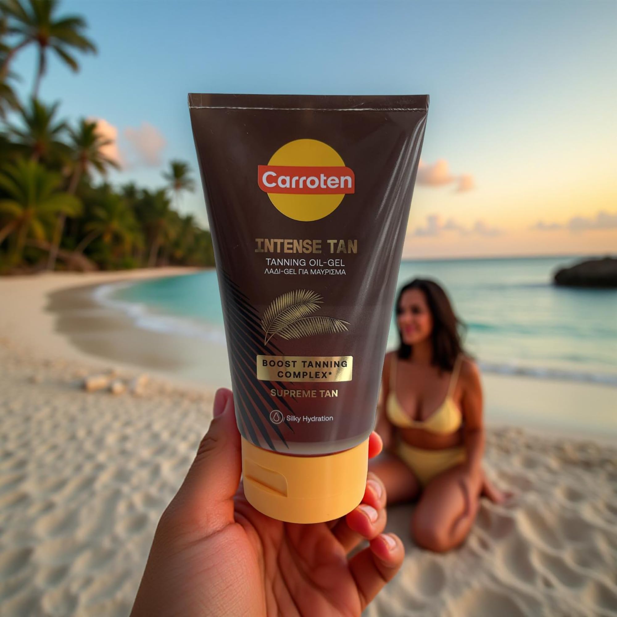 Carroten Tanning Oil Gel Intensive 150 ml - Acceleratore di Abbronzatura con Olio di Cocco e Vitamine A ed E - Carotten Olio Gel Abbronzante per Un'abbronzatura Veloce