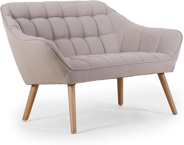 Menzzo ZENTAO Divano a 2 posti beige scandinavo