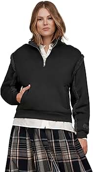 Amazon.com: UGG Women's Lydi Bonded Fleece Half Zip Sweater, Ink