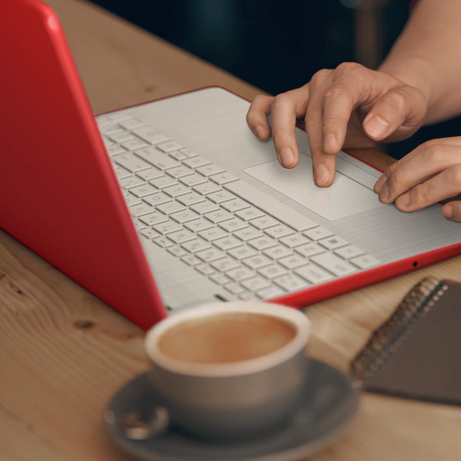 HP Pavilion 15.6" HD Laptop Computer, Intel Pentium Processor, 4GB RAM, 128GB SSD, Webcam, USB-C, HDMI, Ethernet RJ-45, WiFi, Includes 1-Year Microsoft 365, Windows 11 S, Scarlet Red, TiTac Card