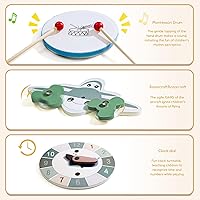 Vista 4 de Corralito para bebés – Patio de juegos de madera ajustable de múltiples formas, centro de actividades plegable portátil con área de juego para bebés