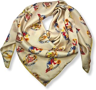Wild Rag Silk Scarf 36'', Western Cowboy Scarves, Square Bandana,Silky W...