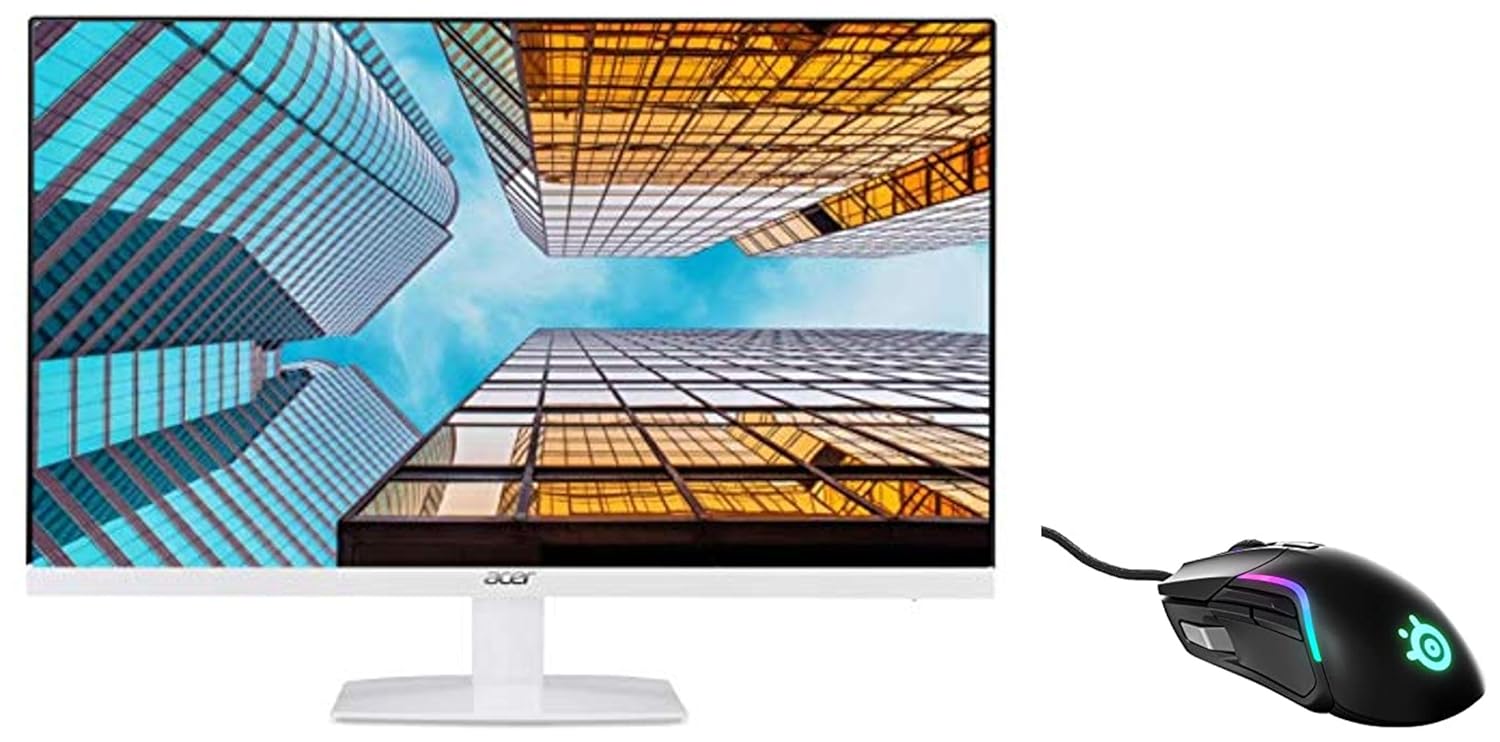 Acer HA270 27 Inch (68.58 Cm) 1920 X 1080 Pixels & SteelSeries Rival 5 ...