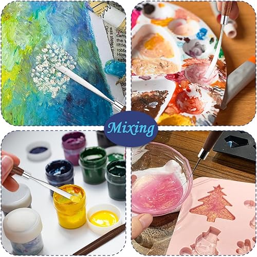 Miniatura 3 de Mini caja de lata portátil de 12 pozos vacía paleta de acuarela bandeja de mezcla de pintura, kit de viaje de almacenamiento pequeño con clip