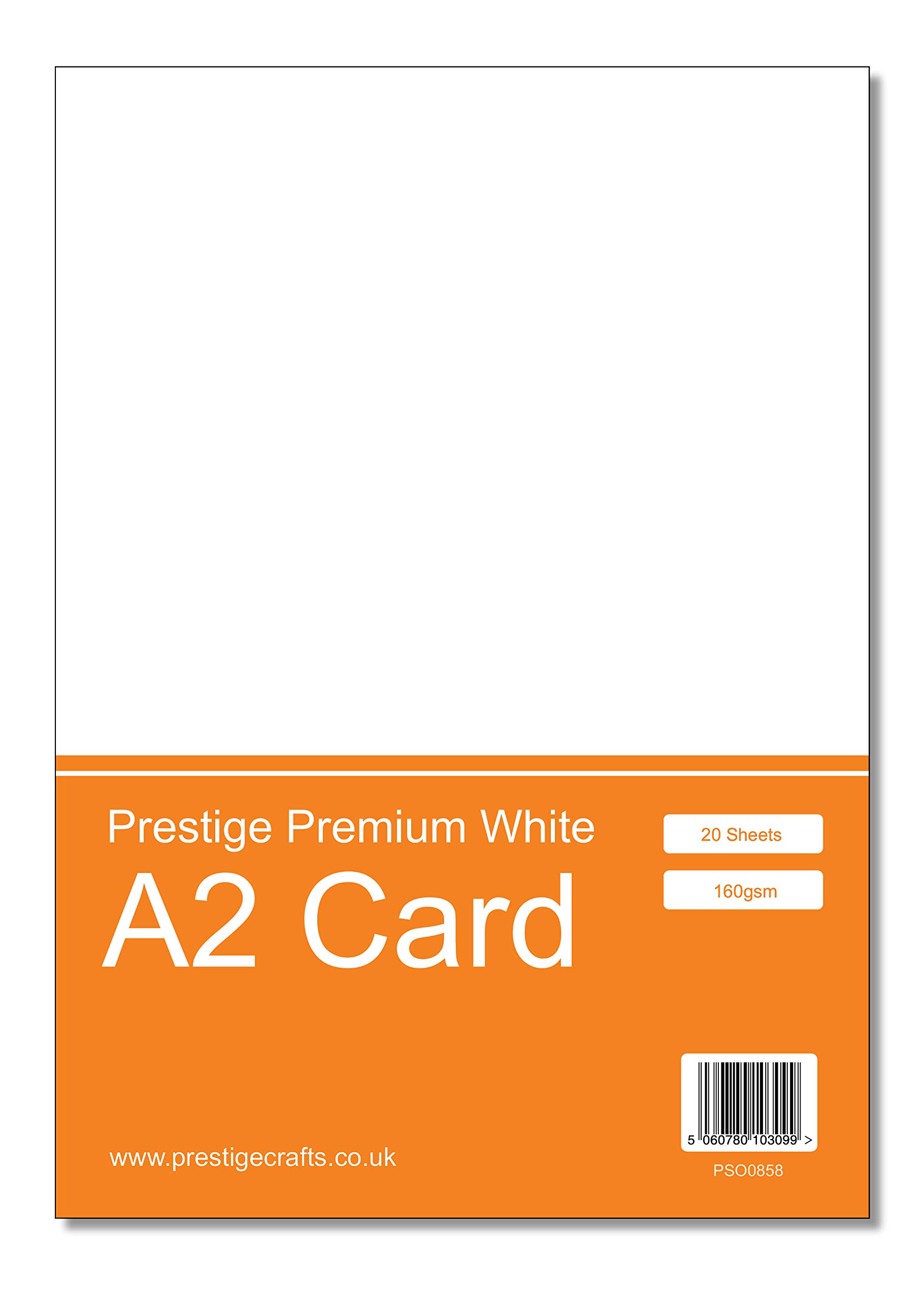 Prestige A2 White Craft Card - 160gsm - 20 Sheets