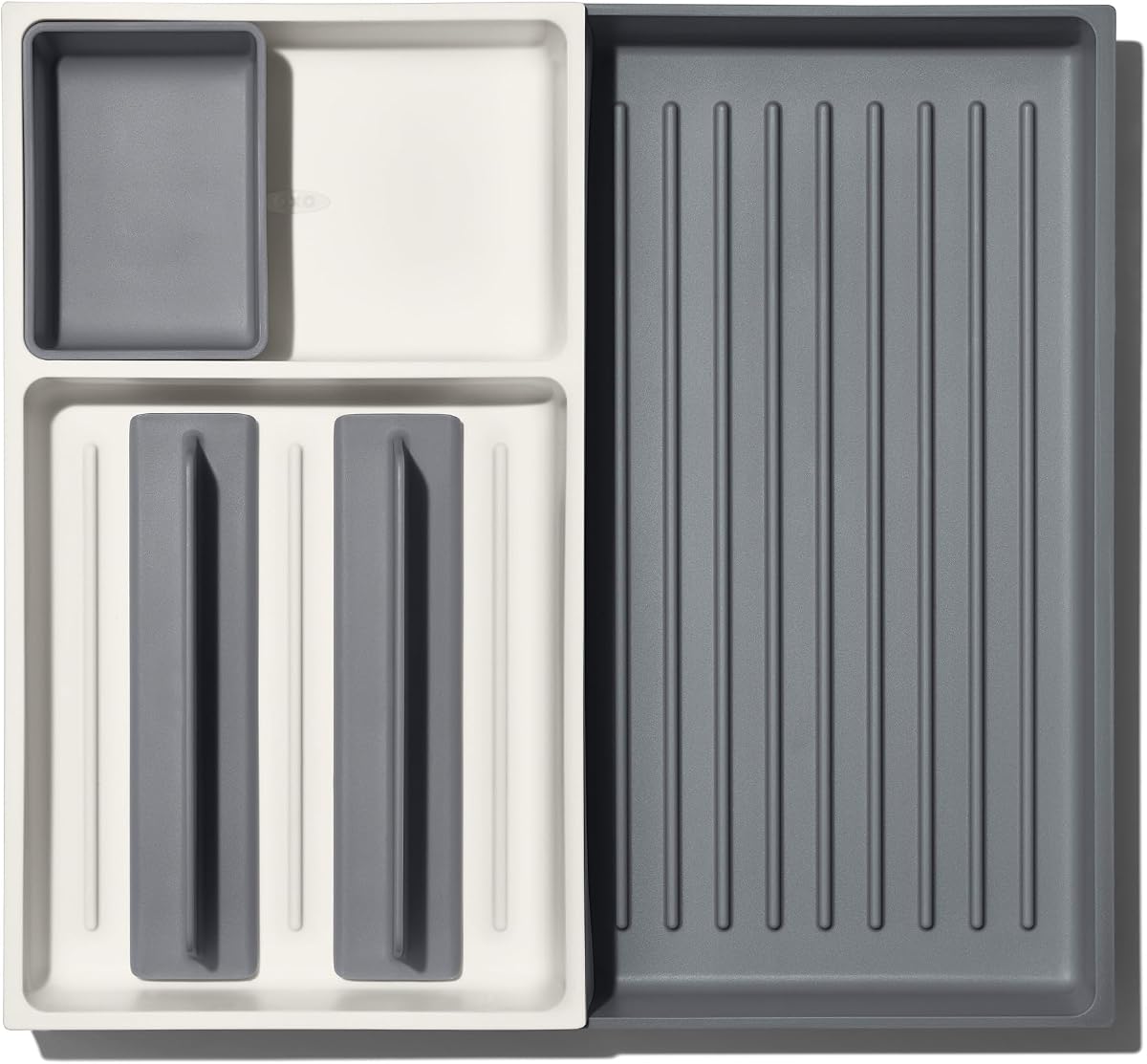 Cajón Good Grips, organizador de herramientas de cocina expandible grande, blanco