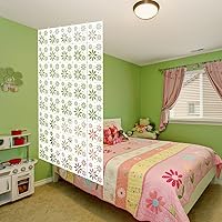 Vista 16 de Yizunnu Divisor de habitación colgante, división de paneles blancos de bricolaje, 12 piezas de pantalla de panel de madera y plástico, separadores