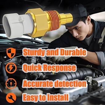 213-77 214-1026 Engine Coolant Temperature Sensor with Pigtail Harness - Compatible for GM Vehicles Replace 25037332