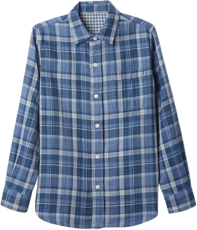 Camisa de manga larga de tejido doble para niño