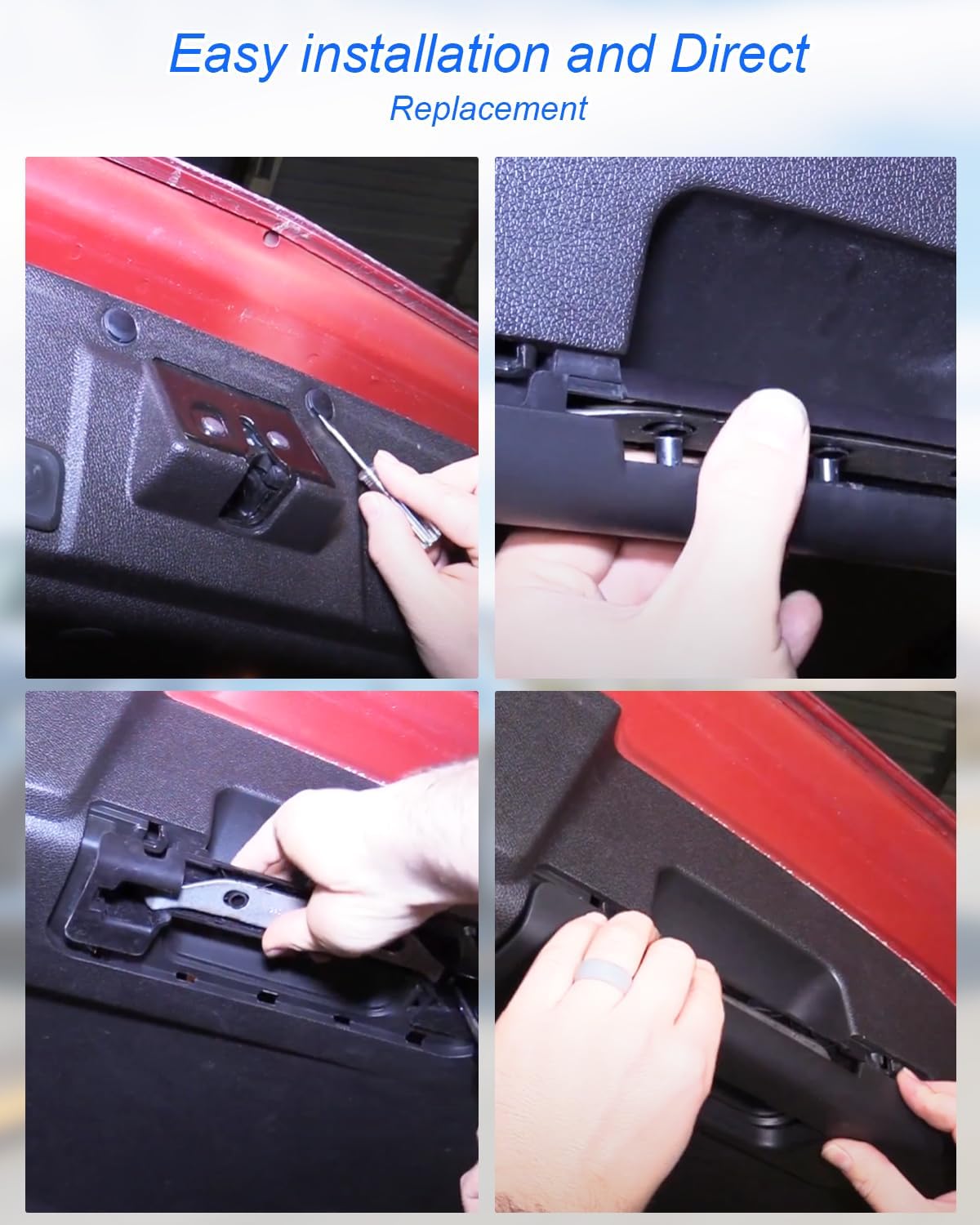 Rear Tailgate Liftgate Latch Lock Cover Fit for Chevrolet Suburban Tahoe GMC Yukon Yukon XL Cadillac Escalade ESV 2015-2020 Replace 23183555