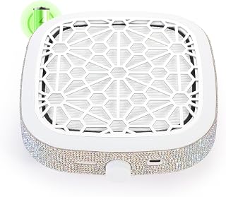 Nail Dust Collector, Cordless Dust Collector Nail Tech, Compact Powerful 6000RPM Nail Vacuum Fan Rechargeable Dust Extractor for Acrylic Gel Polish Manicure Pedicure for Home