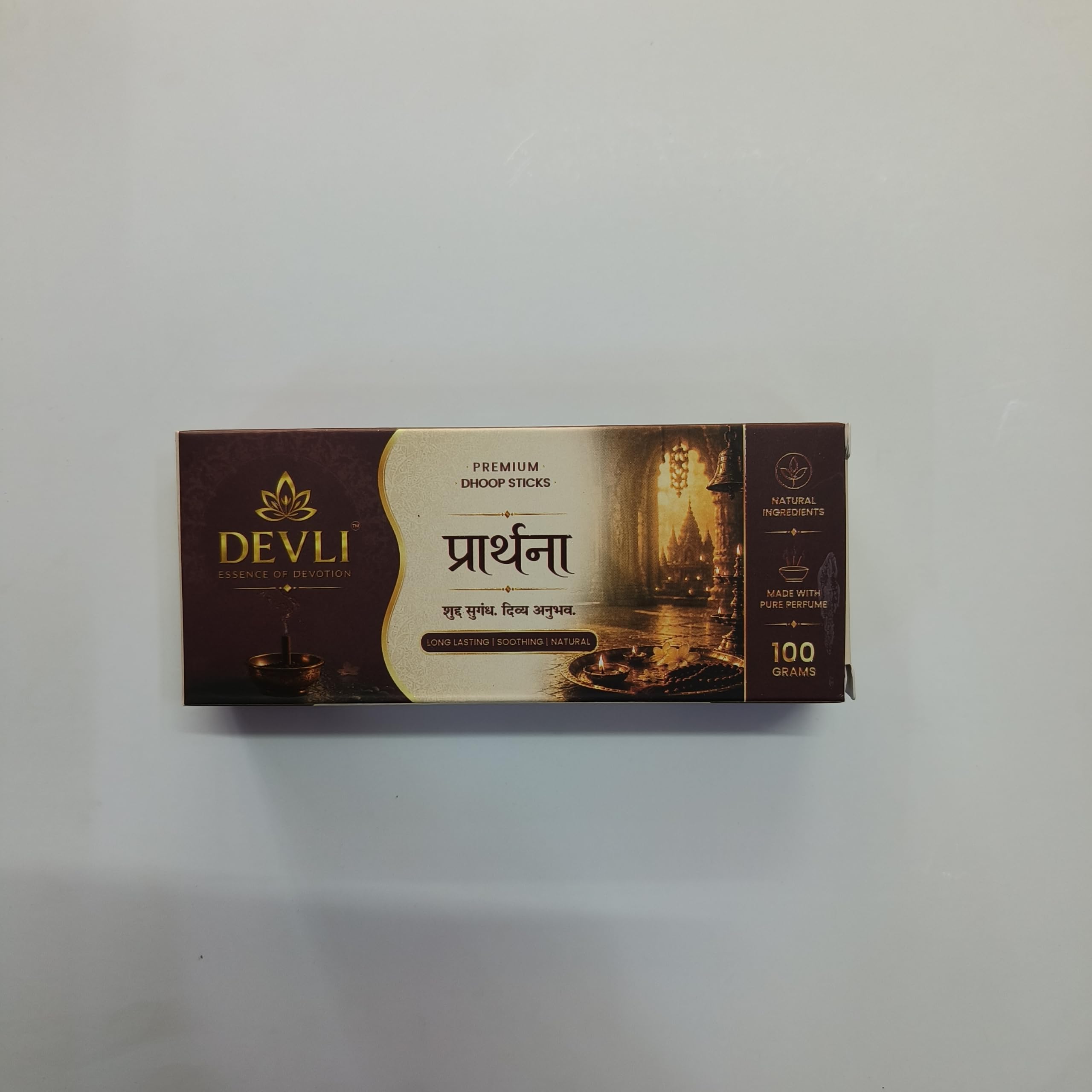 DEVLI Premium Prarthana Dhoop Sticks 100g | Long Lasting Devotional Incense for Pooja, Prayer, Meditation & Home Fragrance | Natural Low Smoke Formula-picture-27