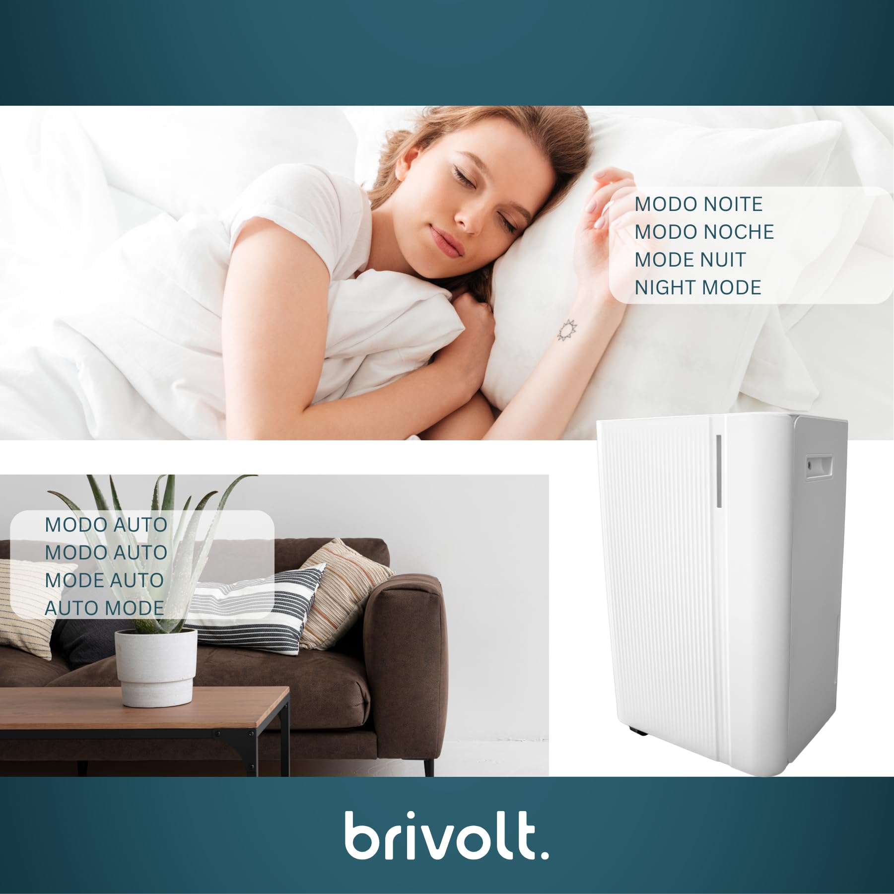 Deshumidificador brivolt. 20l 330w R290