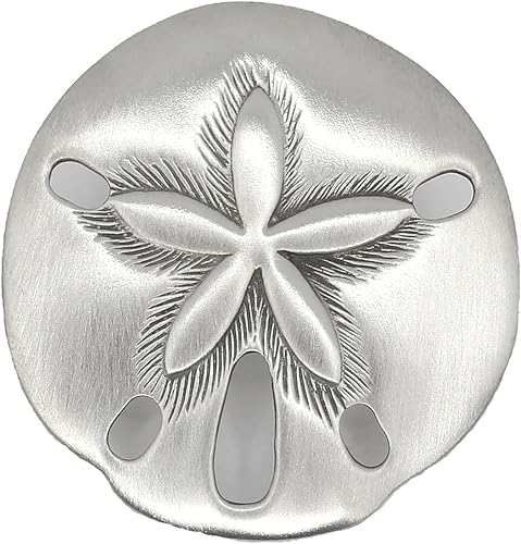 Miniatura 10 de Costello Coastal - Perillas de dólar de arena (pequeñas, 2 unidades)  Colección de herrajes de peltre