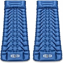 2 Pack Compact Inflatable Sleeping Pad for Camping