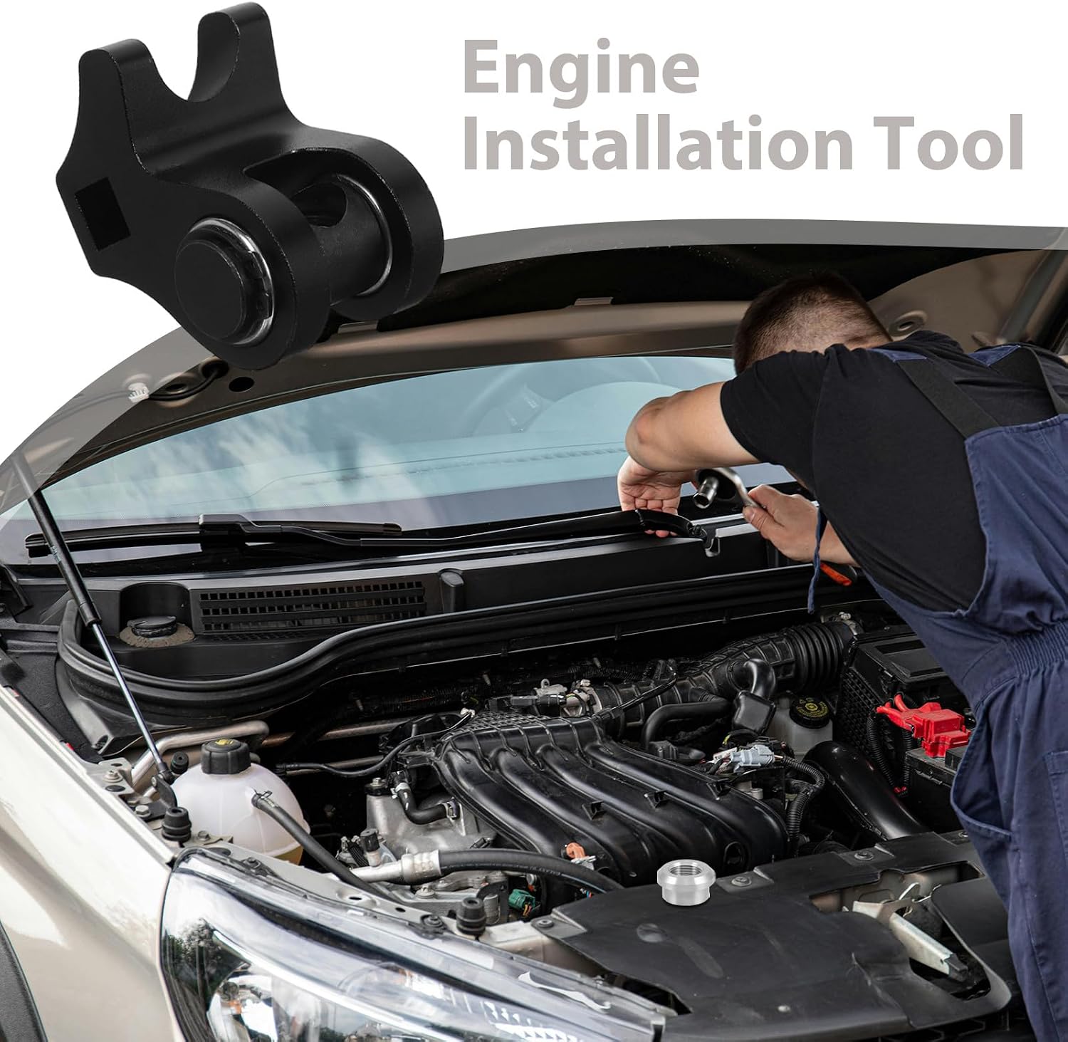MAGICLULU 1 Set Valve Spring Installation Tool: Engine Valve Spring Compressor Tool - Automotive Maintenance Supplies - Compatible for Ls1