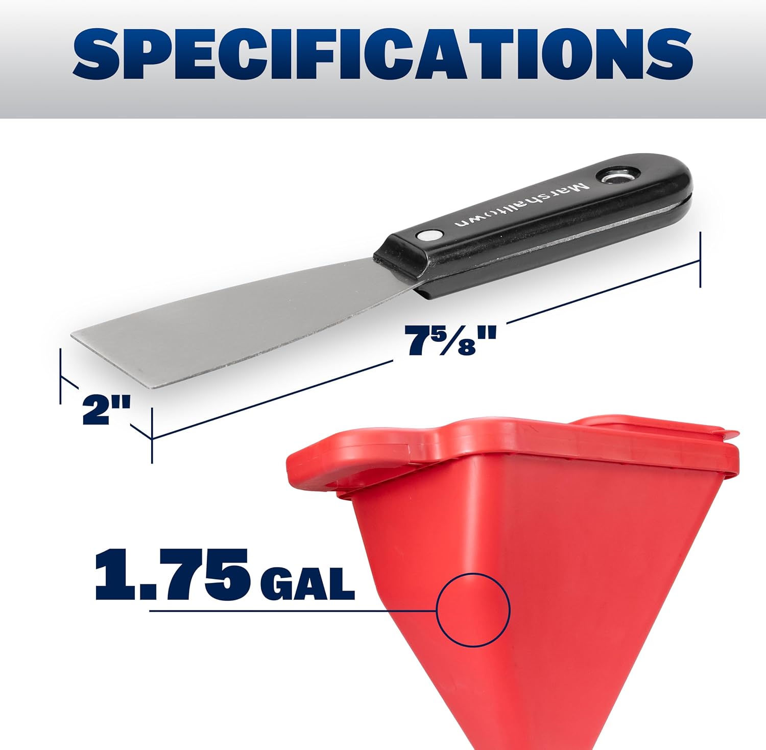 WAL-Board Tools Texture Pro 500 Hopper Gun with Putty Knife, USA Made, Complete Kit for Wall and Ceiling Texturing, with Air Control Valve, TP500